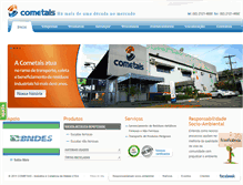 Tablet Screenshot of cometais.com.br